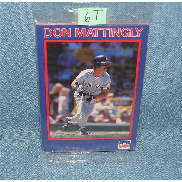 Factory sealed card pack featuring Don Mattingly
