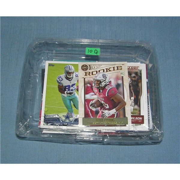 Large collection of pro football rookie cards