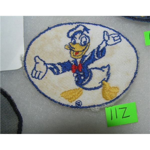 Early Donald Duck hand embroided Disney patch