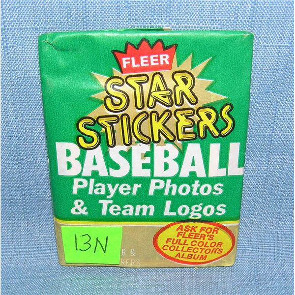 Fleer baseball wax pack