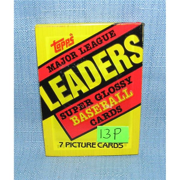 Topps 1987 mini wax pack of baseball cards