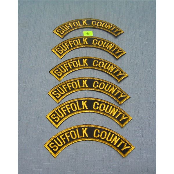 Group of 6 Suffolk County NY patches