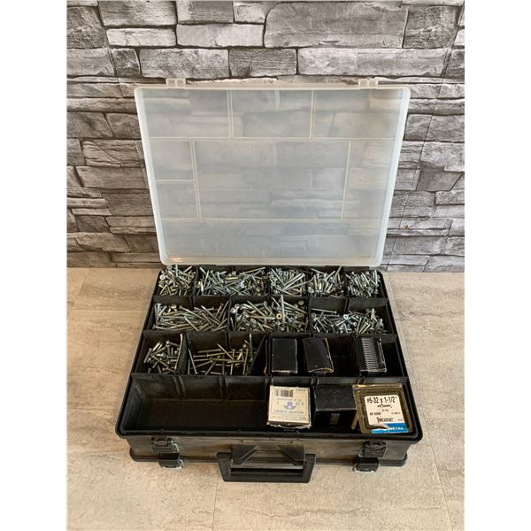 Double Sided Carry Case Full of Assorted  of Text Screws And Regular Screws