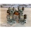 Image 4 : Vintage Dominion Metal Wheeled Roller Skates Complete With Adjusting Key