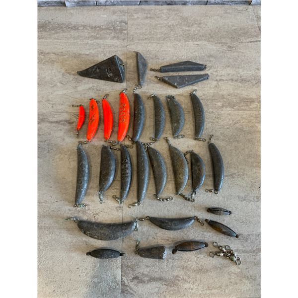 Assorted Fishing Weights Gibbs