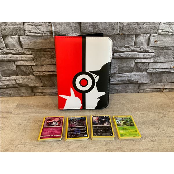 New Pokemon Binder With 100 Original Pokemon Cards
