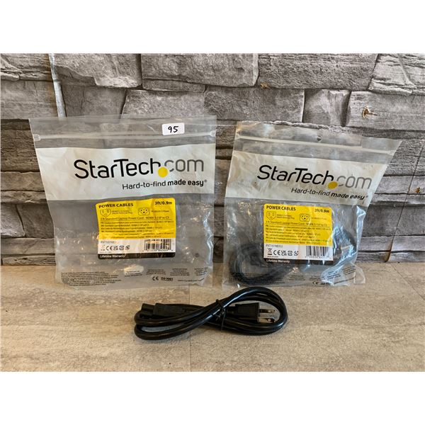 Lot of 2 Standard Laptop Power Cord 3Ft