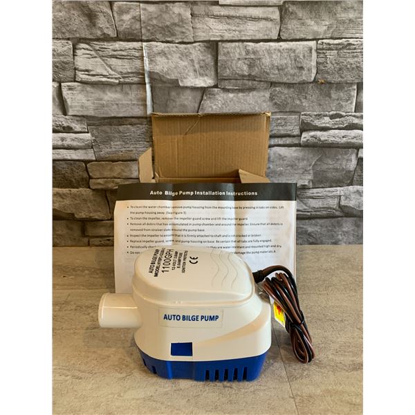 Auto Bilge Pump Model HYBP1-G1100-02 12-Volt3.8 Amp