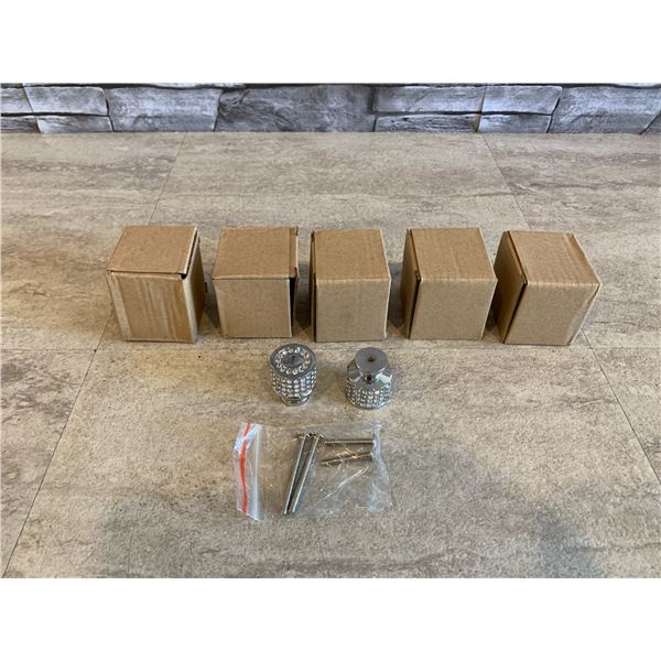 10 Pack Silver Cabinet Knobs