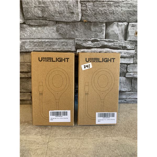 Lot of 2 USB Smart Voice Night Light