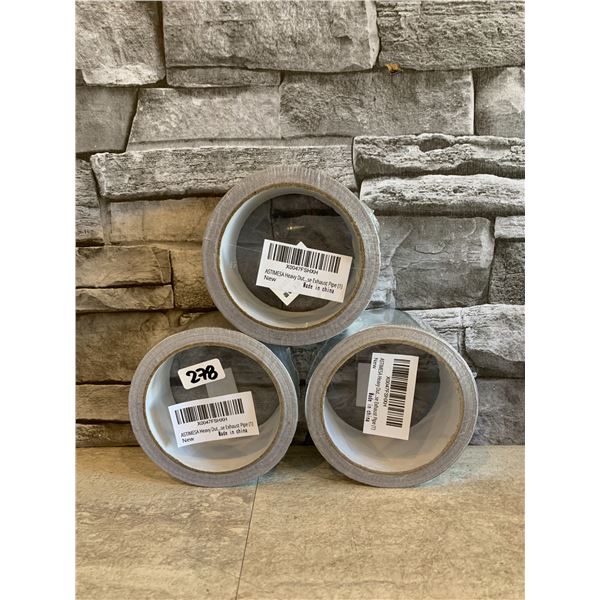 Lot of 3 Heavy Duty Exhaust Pipe Tape