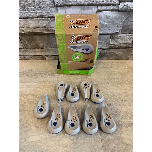 Bic Ecolutions White Out Correction Tape 10 Pack