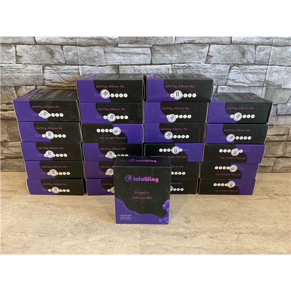 Lot of 23 LalaWing Strapless Adhesive Bra - Size B