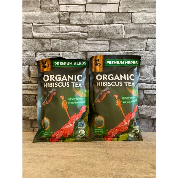 Lot of 2 Premium Organic Hibiscus Tea 240g Per Pack