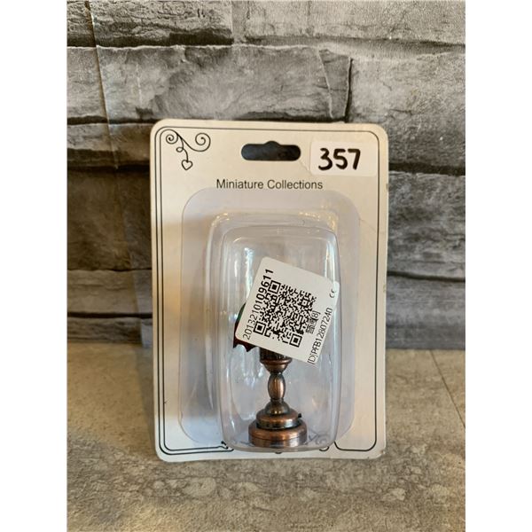 Miniature Collections Dollhouse Stained Glass Desk Lamp