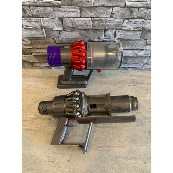 Lot of 2 Dyson Handheld Vaccuum Untested (One with blue blinking light) No Cords As Is For Parts