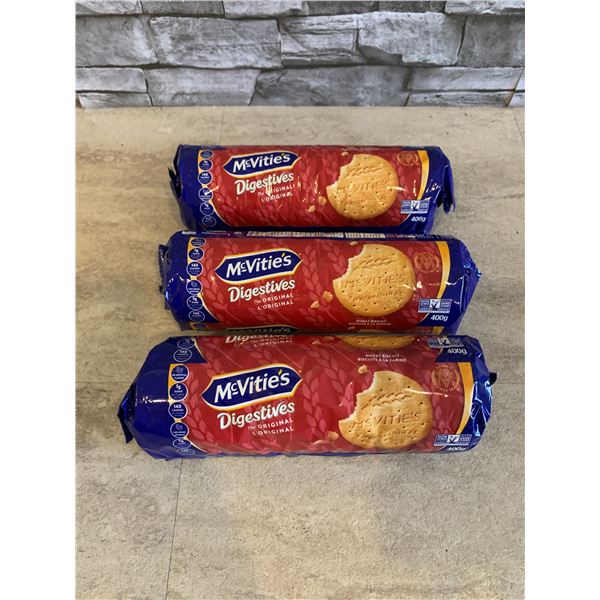 Lot of 3 McVities The Original  Digestives Cookies 2026/02/21