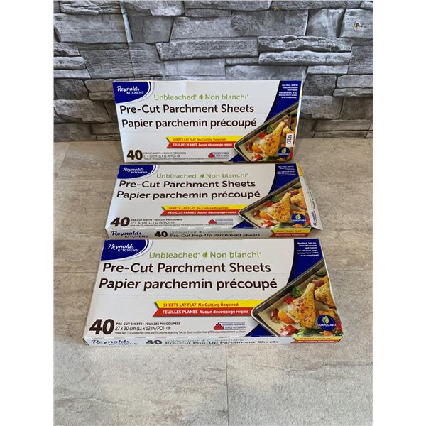 3 x 40 Pre-Cut Pop-Up Parchment Paper
