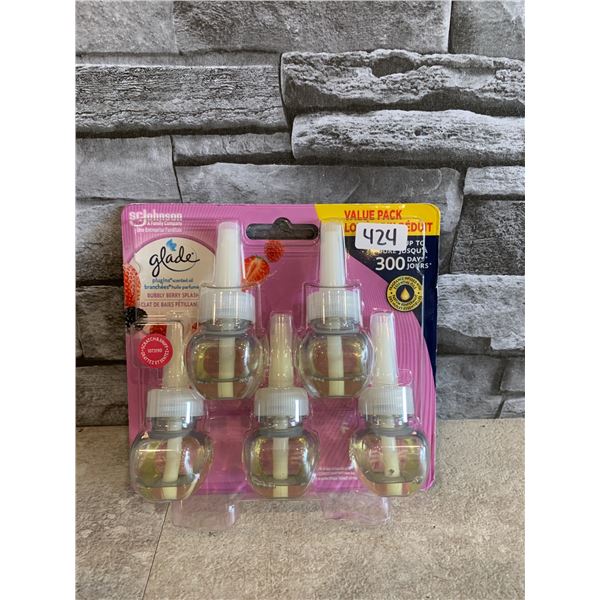 Pack of 5 Glade Bubbly Berry Splash Refills