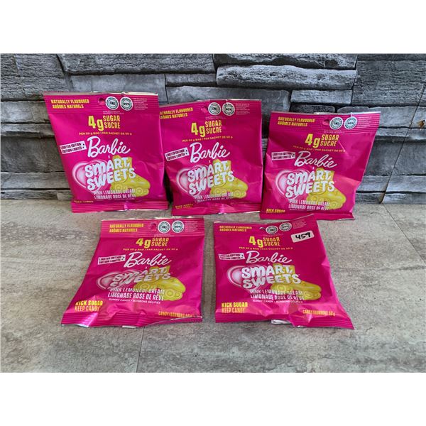 Lot of 5 Barbie Smart Sweets Packs (50G each)