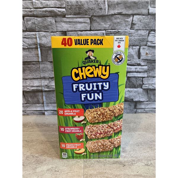 40 x Quaker Chewy Granola Bars - Apple - Strawberry - Peach