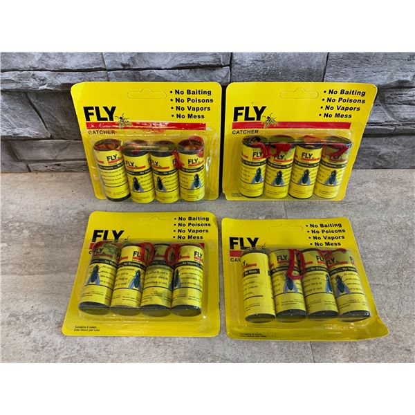 Non Poisonous Fly Catchers - 16 Pieces - 4 Packs of 4