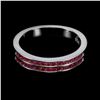 Image 1 : Natural Round Red Burma Ruby Ring