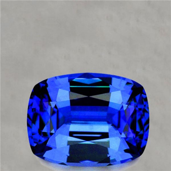 Natural Cushion Royal Blue Sapphire [Flawless-VVS]
