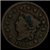 Image 1 : 1827 Matron Head Large Cent LIGHTLY CIRCULATED