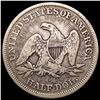 Image 2 : 1853 Arrows Rays Seated Liberty Half Dollar LIGHTLY CIRCULATED