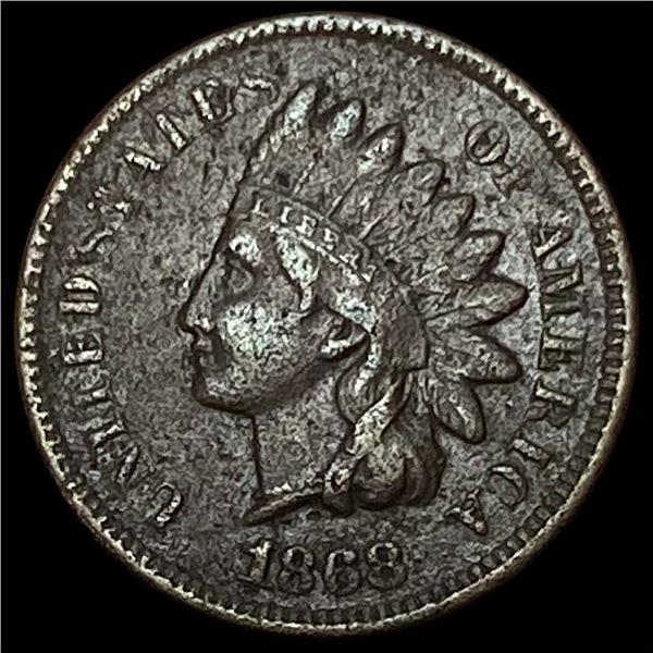 1868 Indian Head Cent LIGHTLY CIRCULATED