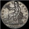 Image 1 : 1876-CC Silver Trade Dollar NEARLY  UNCIRCULATED