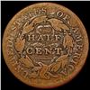 Image 2 : 1828 Classic Head Half Cent NICELY CIRCULATED