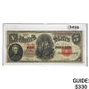 Image 1 : 1907 $5 Woodchopper Large Banknote