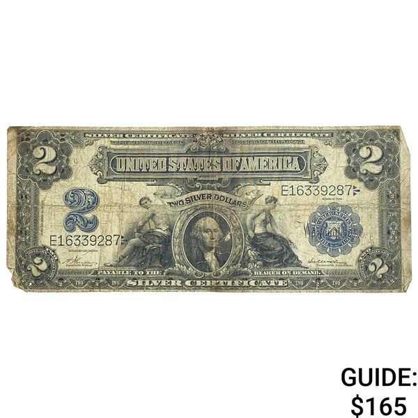 1899 $2 Large Silver Certificate Blue Seal