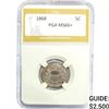 Image 1 : 1868 Shield Nickel PGA MS66+