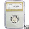 Image 1 : 1918 Mercury Silver Dime PGA MS65 FSB