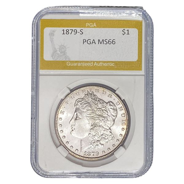 1879-S Morgan Silver Dollar PGA MS66