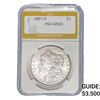 1887-O Morgan Silver Dollar PGA MS65