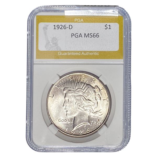 1926-D Silver Peace Dollar PGA MS66
