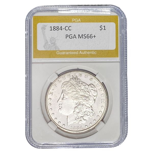 1884-CC Morgan Silver Dollar PGA MS66+