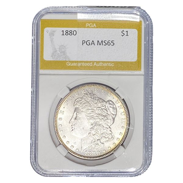 1880 Morgan Silver Dollar PGA MS65