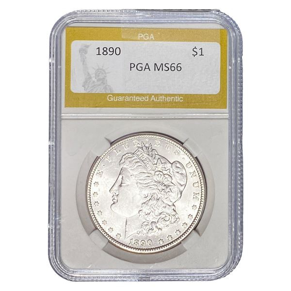 1890 Morgan Silver Dollar PGA MS66