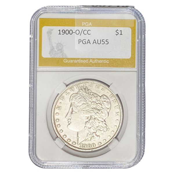 1900-O/CC Morgan Silver Dollar PGA AU55