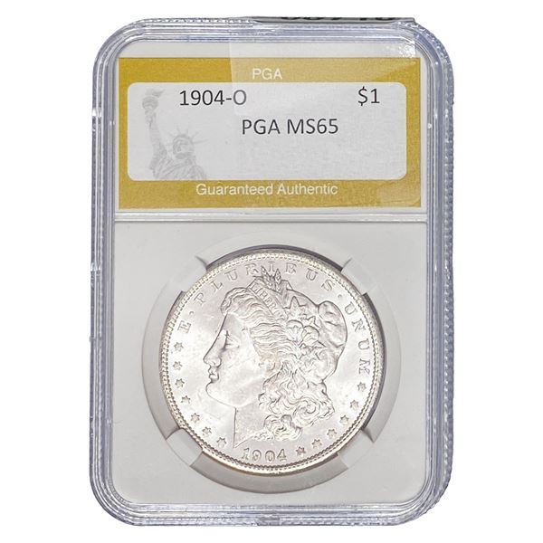 1904-O Morgan Silver Dollar PGA MS65