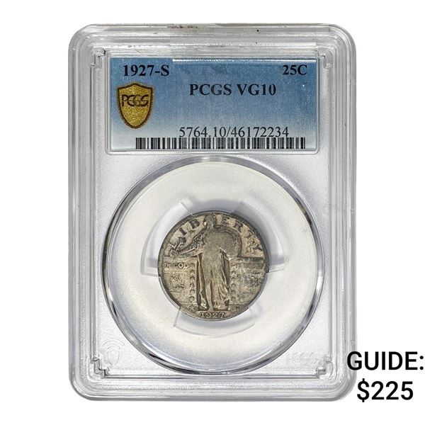 1927-S Standing Liberty Quarter PCGS VG10