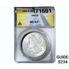 Image 1 : 1883 Morgan Silver Dollar ANACS MS63