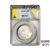 Image 1 : 1949-S Franklin Half Dollar ANACS MS64