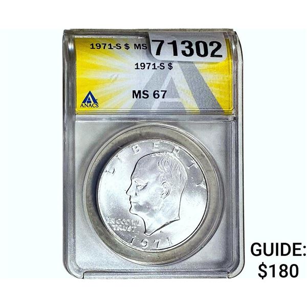 1971-S Eisenhower Dollar ANACS MS67