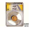 Image 1 : 1909 Wheat Cent ANACS MS65 RB